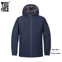 TIGER FORCE 2020 new arrival men spring jacket high quality warm streetwear Army Green outwear Rainproof casual clothes 50636